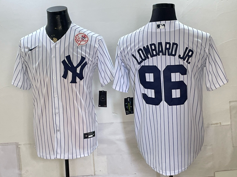 Men 2026 New York Yankees #96 Lombard Jr white Nike MLB Jersey 0816006->houston texans->NFL Jersey